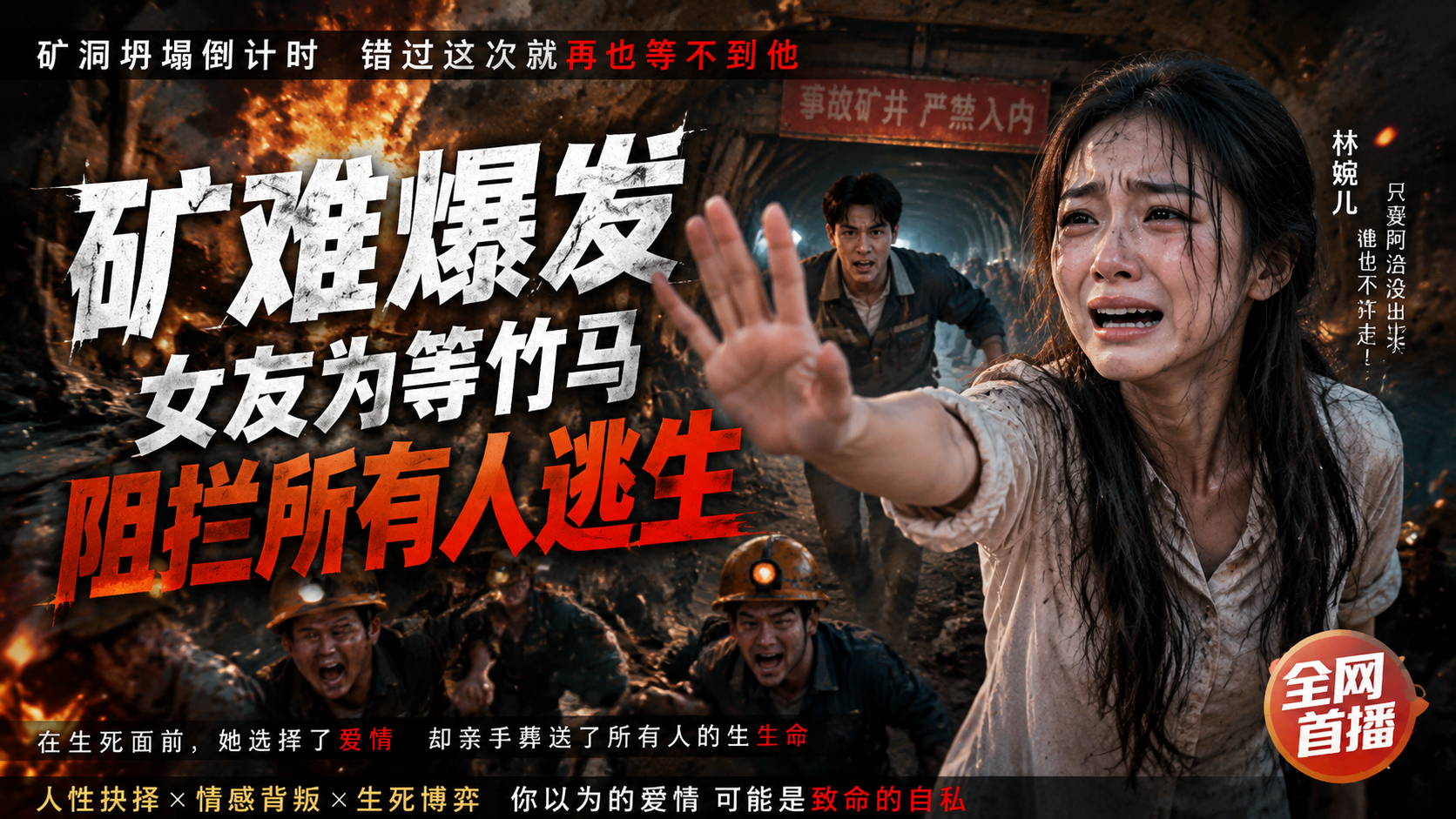 矿难爆发，女友为等竹马阻拦所有人逃生